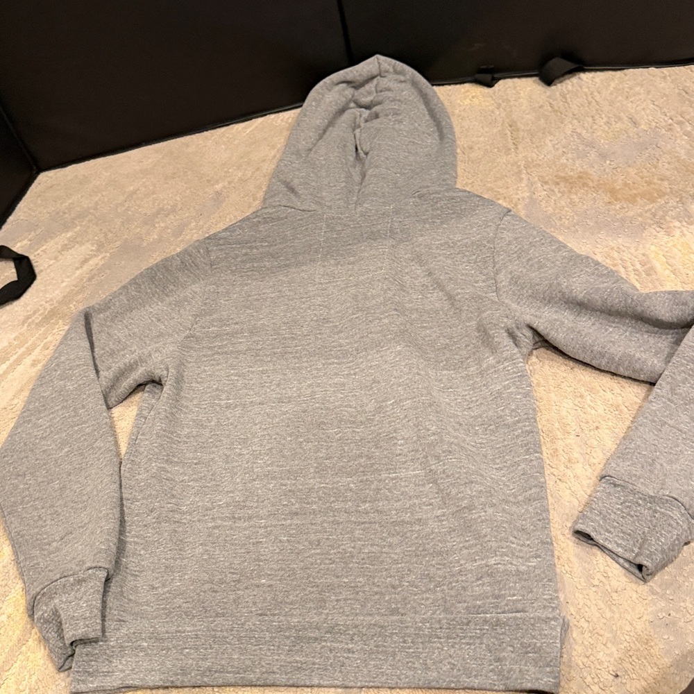 Aviator Nation Gray Zip Hoodie with Blue Stripe Accents - Picture 9 of 9